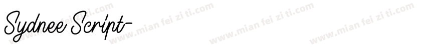 Sydnee Script字体转换